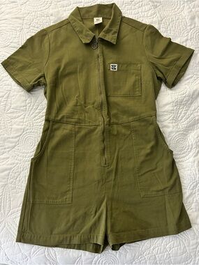 Lucy&yak Green Short Sleeve Romper